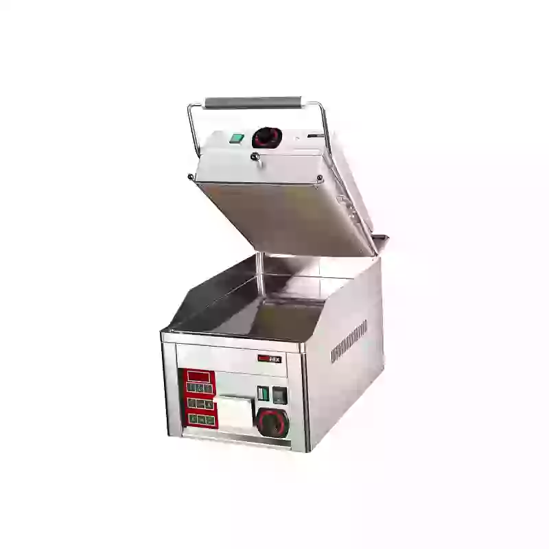 Steak gril elektrický s digitálním časovačem a vrchní kontaktní deskou 32x48 stolní | REDFOX - FTHC 30 ED + KD 30 T