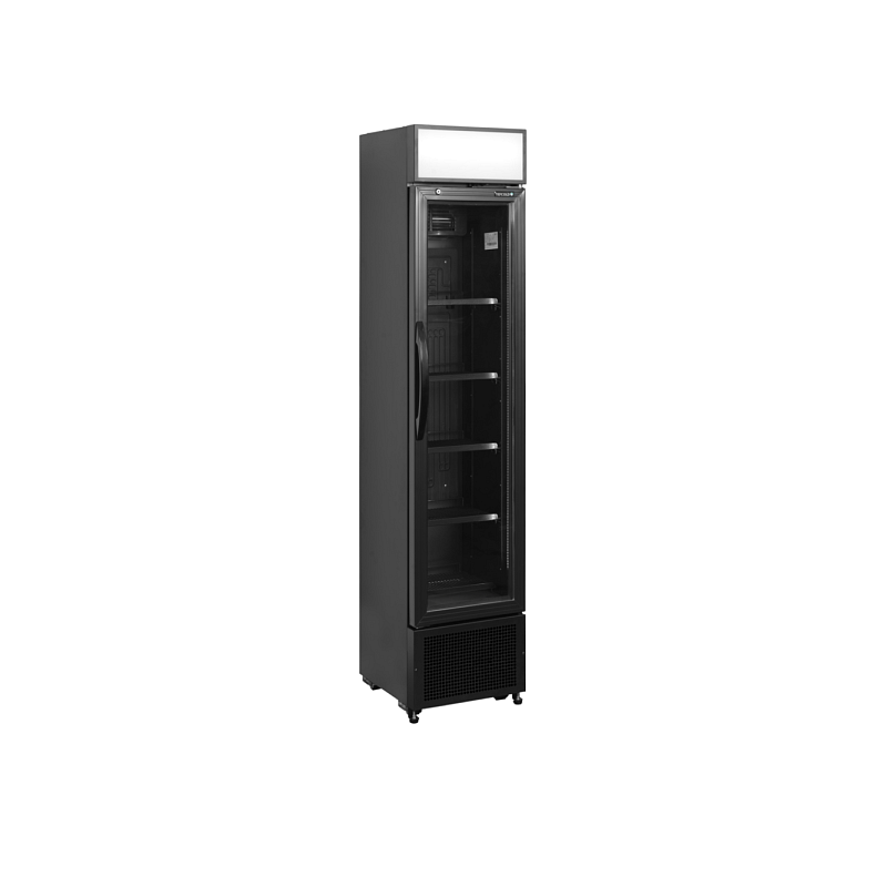 Chladicí skříň prosklené dveře FSC 175H Black