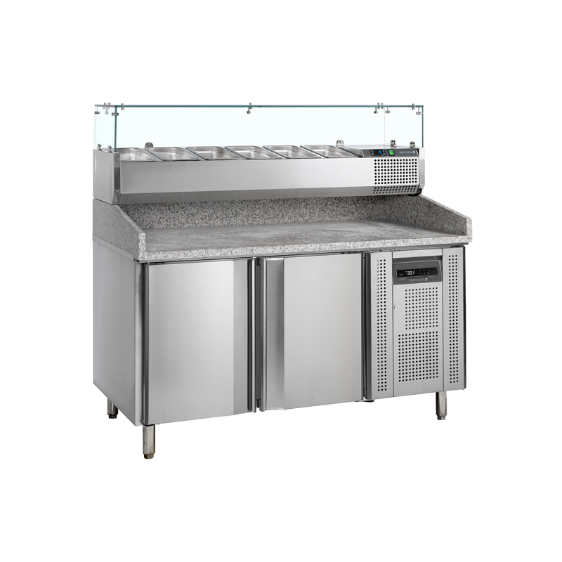 Chladicí pizza stůl s nástavbou PT 1200 + VK38-150