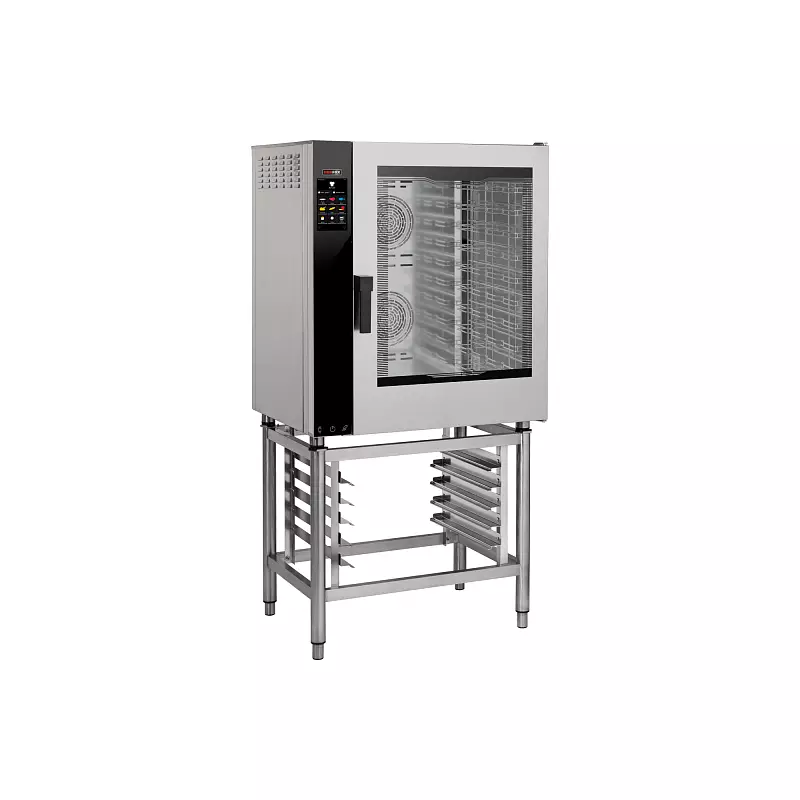 Konvektomat elektrický nástřik dotykový barevný automatické mytí pravé dveře 10x GN 1/2 | REDFOX - MPDN 1011 ERAM