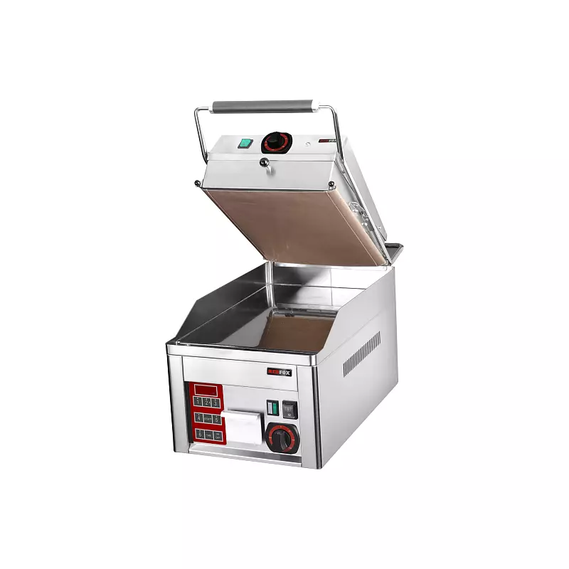 Steak gril elektrický s digitálním časovačem a vrchní kontaktní deskou 32x48 stolní | REDFOX - FTHC 30 ED + KD 30 T